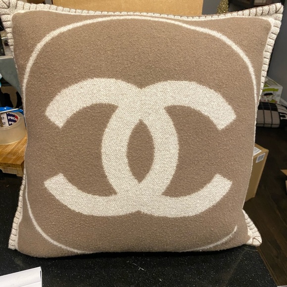 Chanel CC Wool-Blend Pillow Set